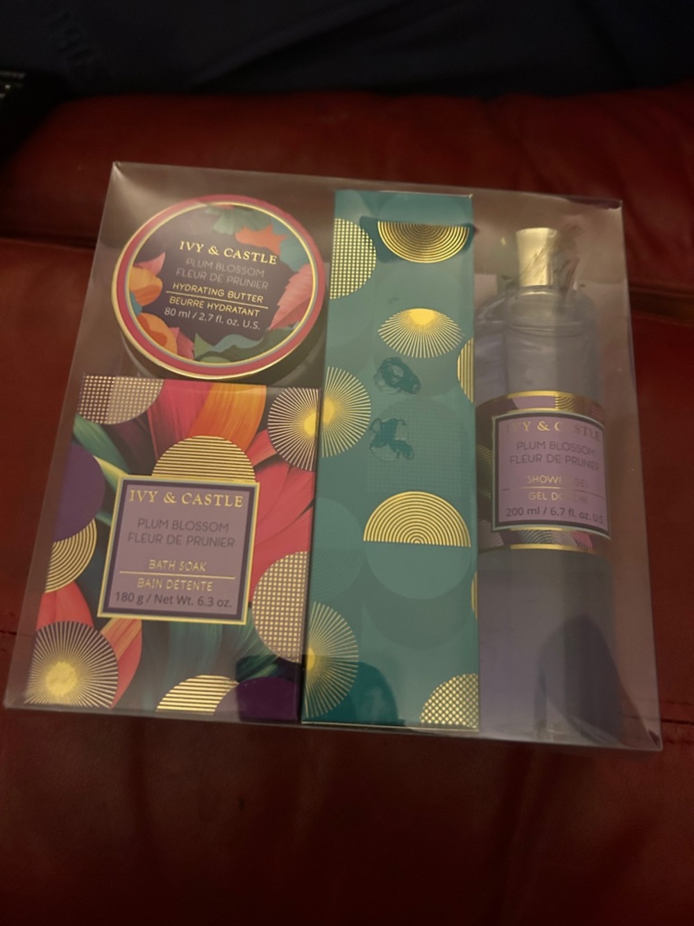Plum Blossom Bath & Body Gift Set - Purple